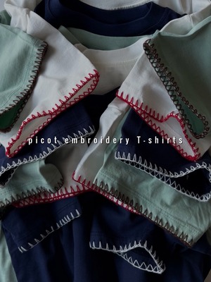 ピコ刺繍 Tee（90〜130cm）4390