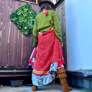 シルク巻きスカート1611