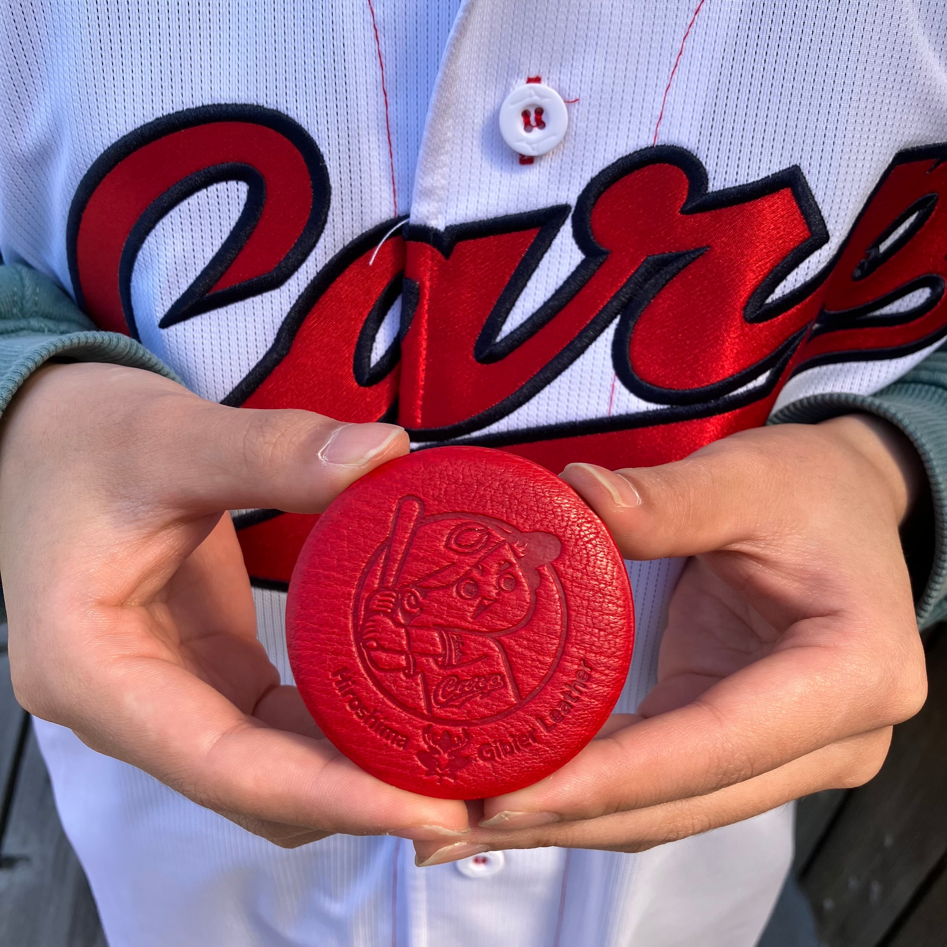 広島ジビエレザー×広島東洋カープ】東広島産鹿革使用☆大人の雰囲気の