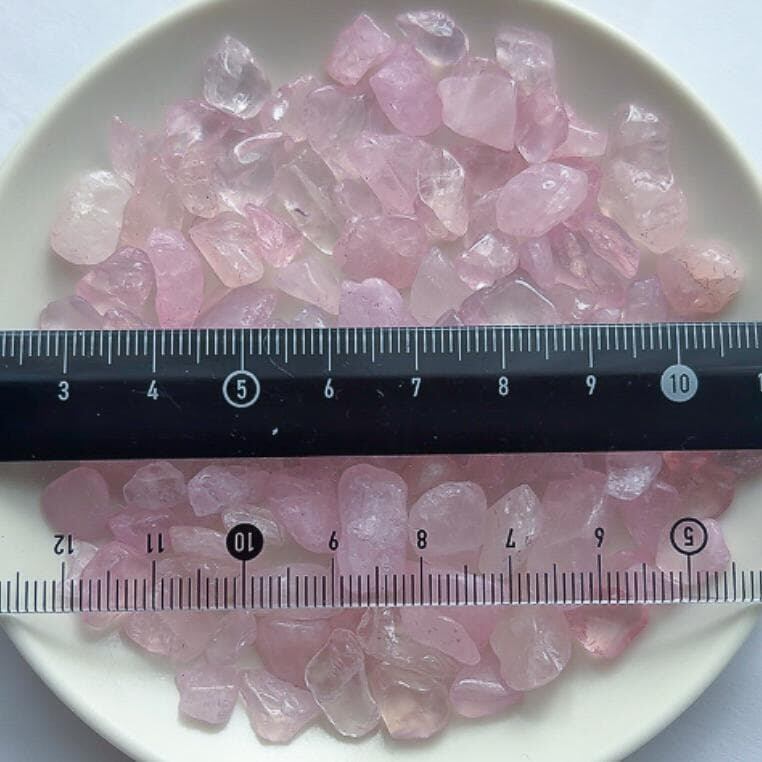 微染色 淡いピンクが可愛い♡愛の守護石 ローズクォーツ さざれ石50g