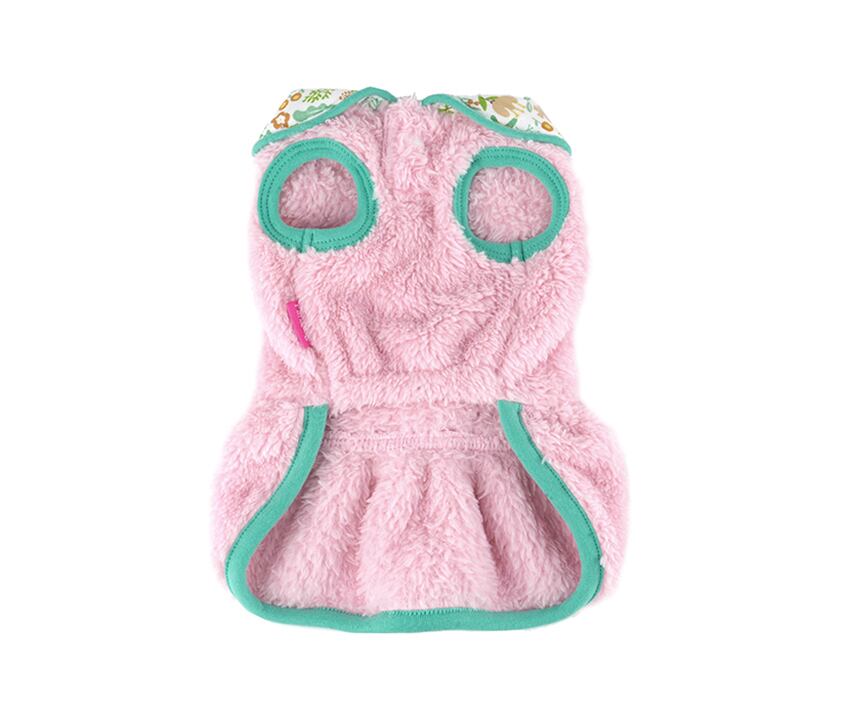 big ribbon fleece onepiece S ~ XL 2color / 犬服 新作 ドレス 暖かい フリース ドッグウェア ワンピース 袖なし 犬の服 ワンコ服 可愛い 猫