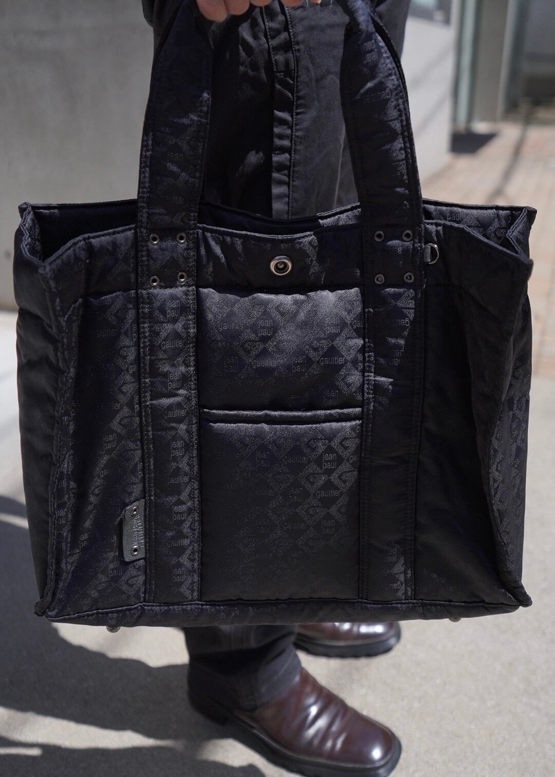 Jean Paul GAULTIER monogram nylon bag | CETTEN