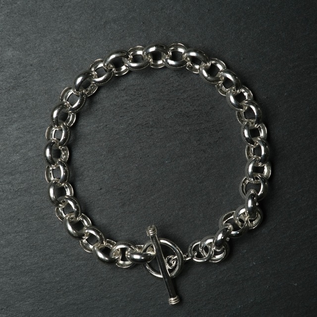 シルバー925 silver エスカルゴチェーンブレスレット/軽研磨仕上げ