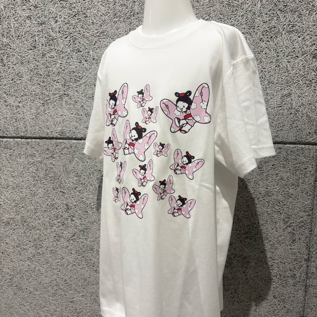 Tシャツ "はなちゃんがいっぱい" 90㎝~大人サイズ