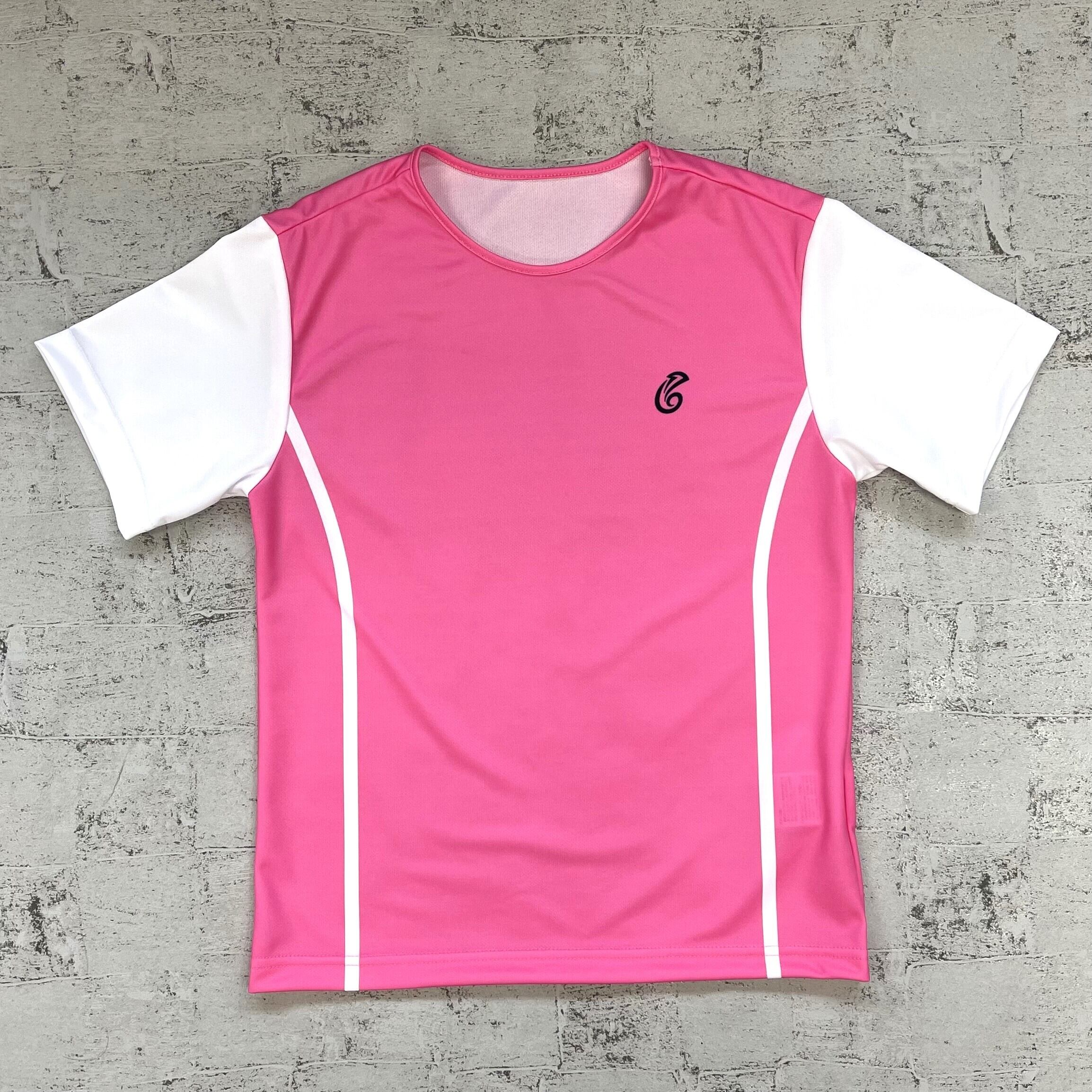 ジュニア 女子 ゲームシャツ 25JLSA【pink × white】