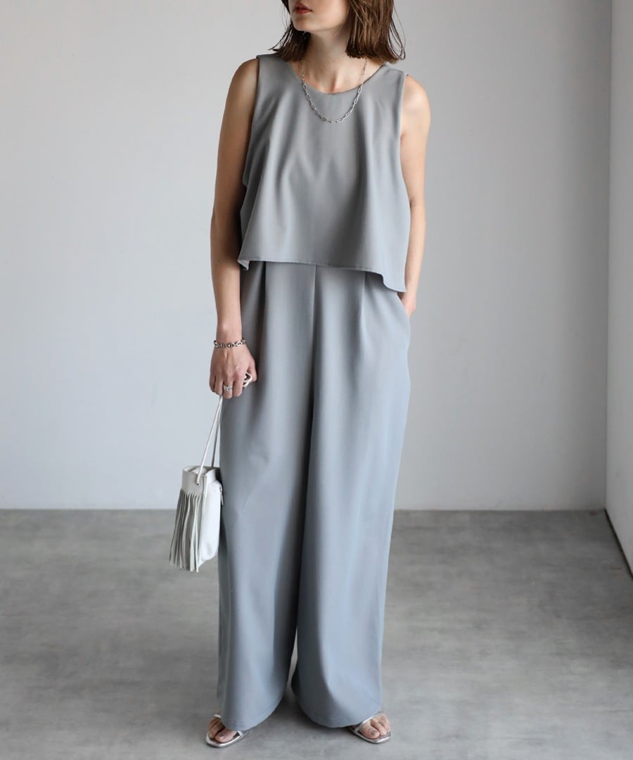 前後2WAYフリルサロペット【p-20298】.