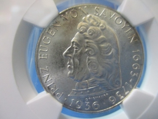 ロシア 20コペイカ銀貨☆1914年／未使用／双頭の鷲／NGC MS64／本物 