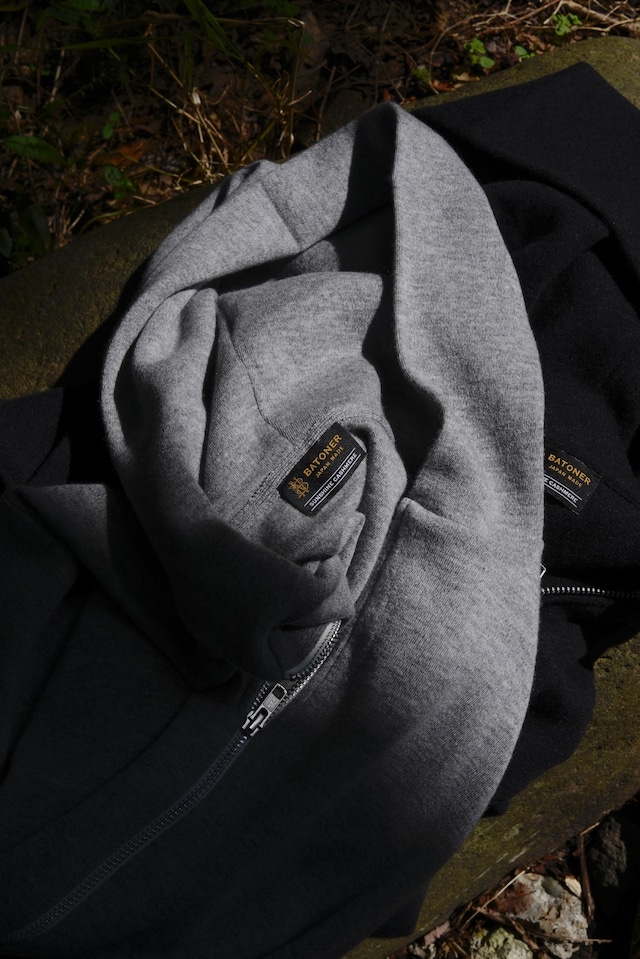 BATONER/ Ex.Sunshine cashmere zip hoodie