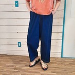 『People's』2900  ひんやりデニムバレルレックパンツ　ウエストゴム
