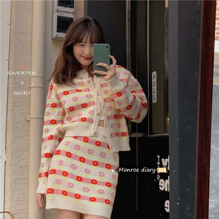 ニットスカート スプリング 春物 モンロー71969742810