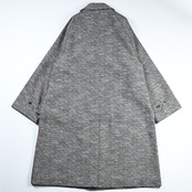 INTERIM / DOUBLE SIDED JACQUARD TWEED DEADSTOCK HYPER BIG HUNTING OVER COAT