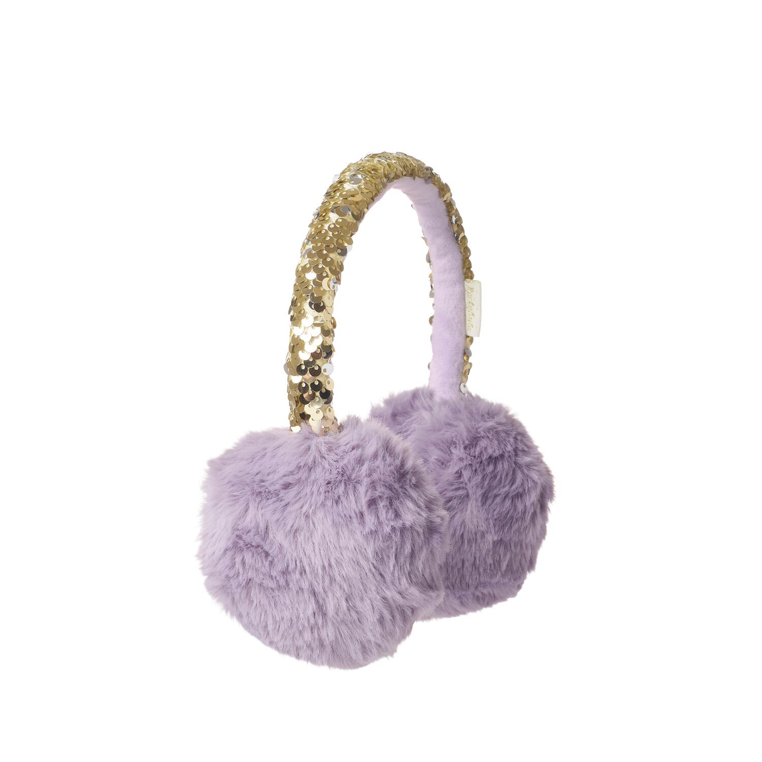 E2684L:Shimmer Sequin Earmuffs Lilac-LILAC