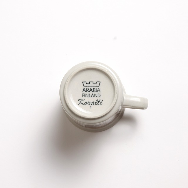 ARABIA アラビア Koralli コラーリ コーヒーカップ＆ソーサー、プレート 3点セット - 3 北欧ヴィンテージ