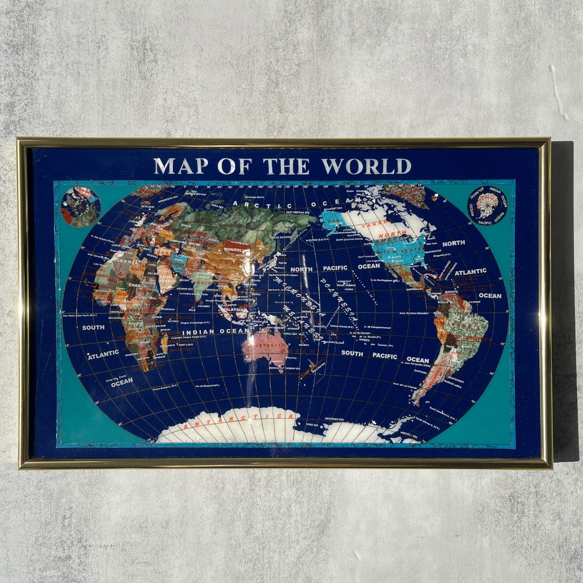 アフガニスタン産【ラピスラズリ（Lapis Lazuli）世界地図