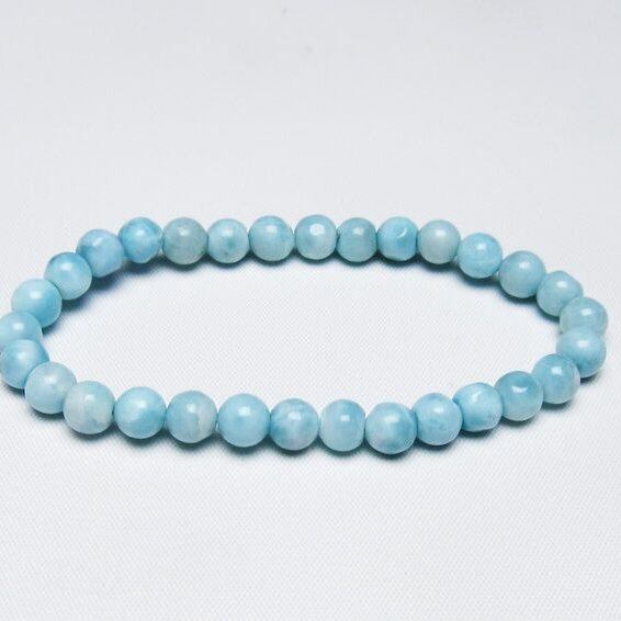 ラリマー ブレスレット 6mm 一点物 メール便可 [M便 1/10] 111-47922