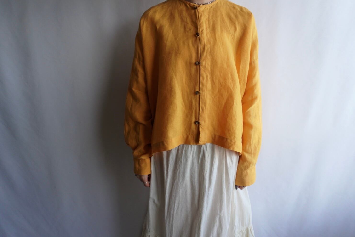 2000s eskandar super wide pure linen shirt 