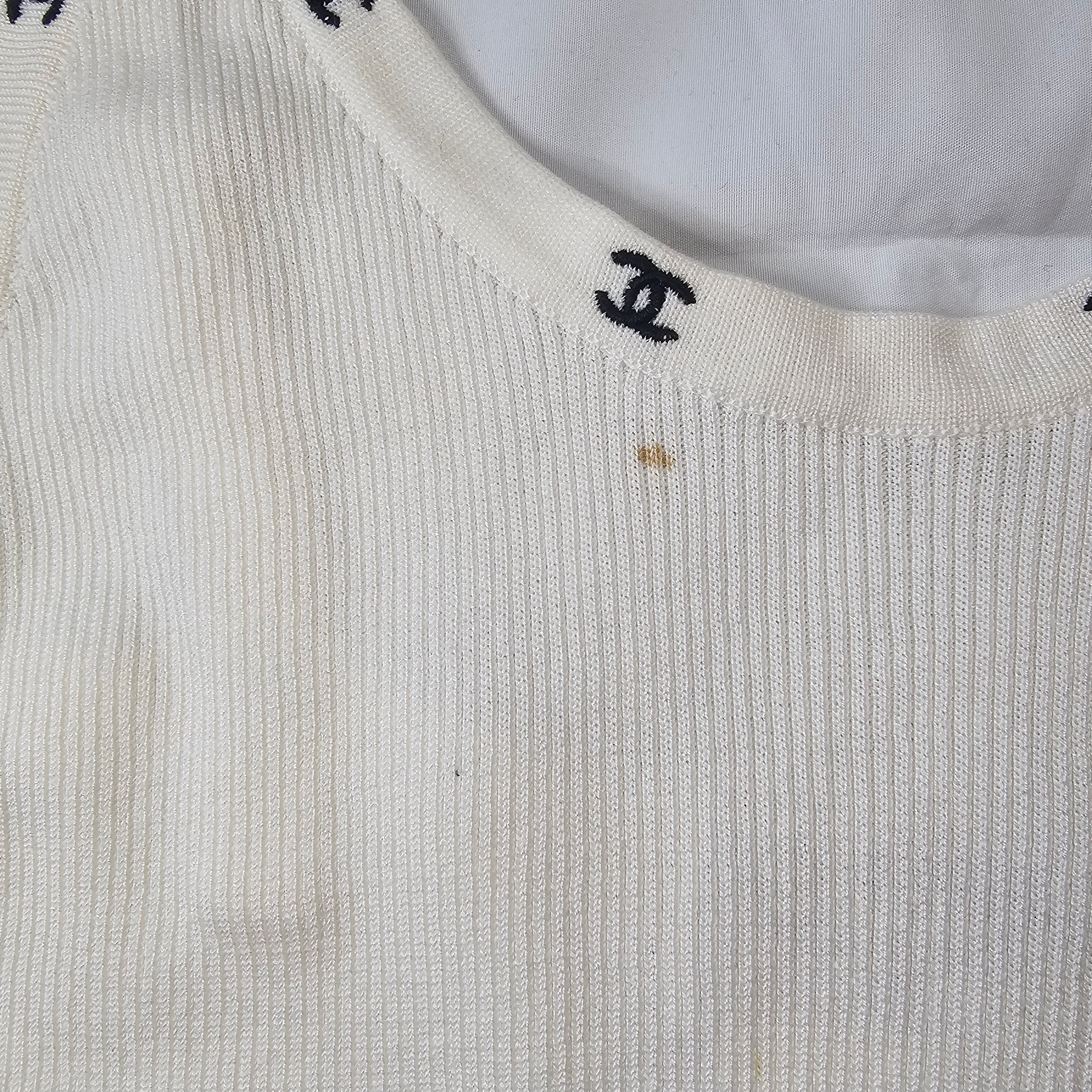 シャネル ココマーク リブ キャミソール 40 CHANEL Camisole シャネル ココマーク リブ キャミソール 40 CHANEL Camisole | Over