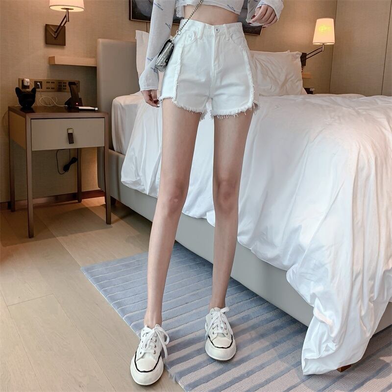 ジーンズ サマーハイウェストルーズホワイトショーツ 夏物 ブルマー YY-ファッション5890953350