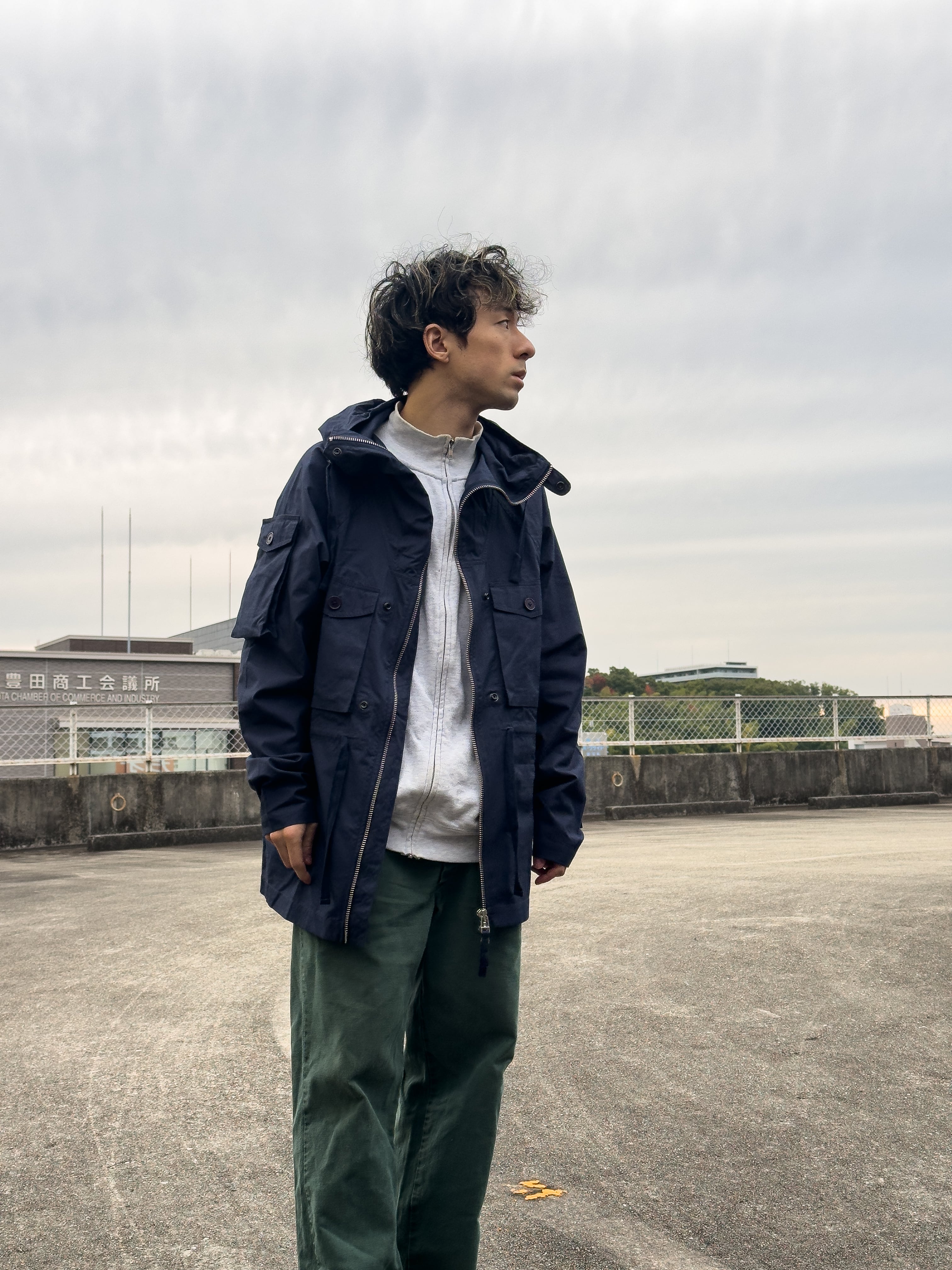 Hawkwood Mercantile] Tryfan Jacket Navy Ventile | regnbage