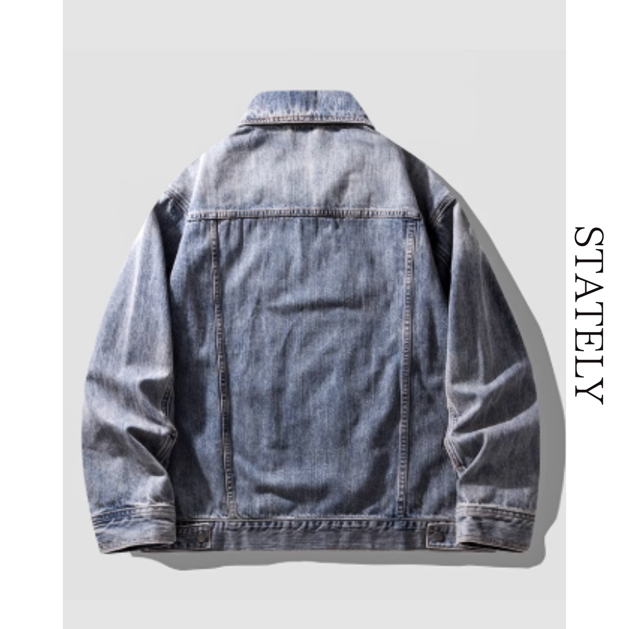 ウォッシュドデニム ルーズジャケット_O56・画像3