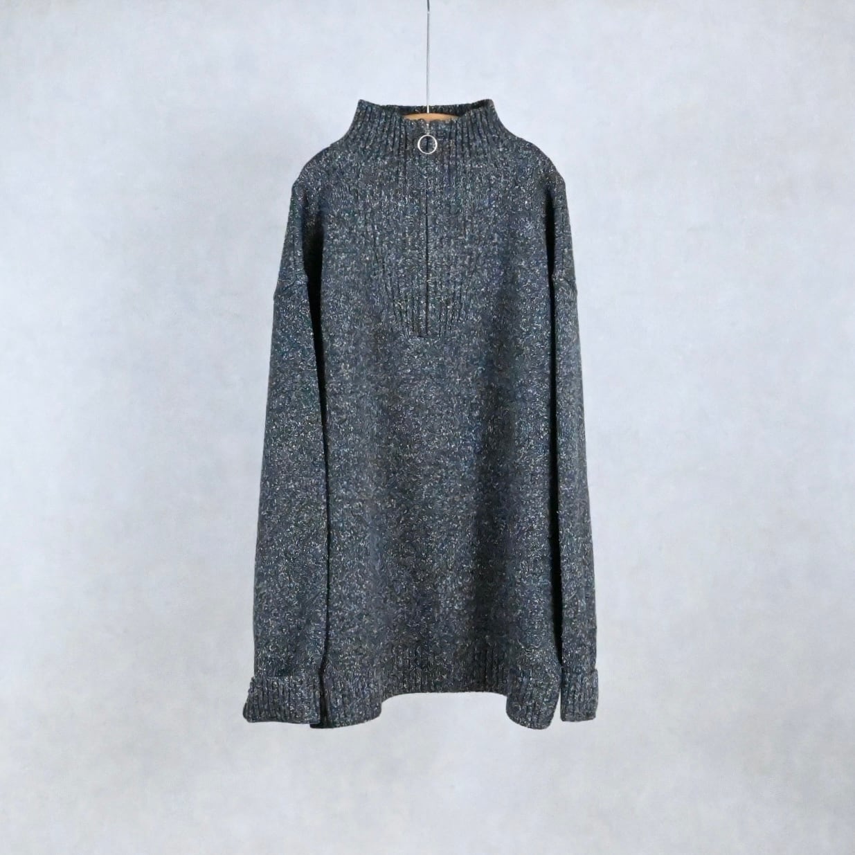 25AW》【KELEN】MELANGE HALF ZIP KNIT 