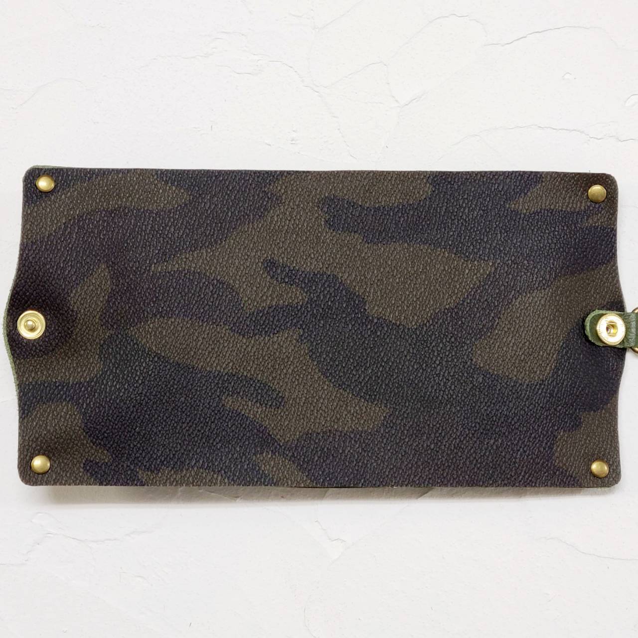 レザーマスクカバーMEN小(カーキ)【HASAMU】迷彩PVC仕様 dragonfactory