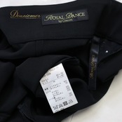 社交ダンス 衣装 ズボン ブラック系 チャコットロイヤルダンス Chacott ROYAL DANCE 黒 ボトムス パンツ 日本製 シンプル スパンコール キラキラ 上品 ファスナー 綺麗 オールブラック
