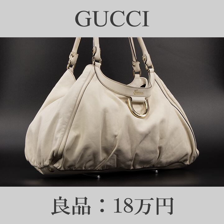 GUCCI ショルダーバッグ ハンドバッグ 白 GUCCI グッチ ショルダー