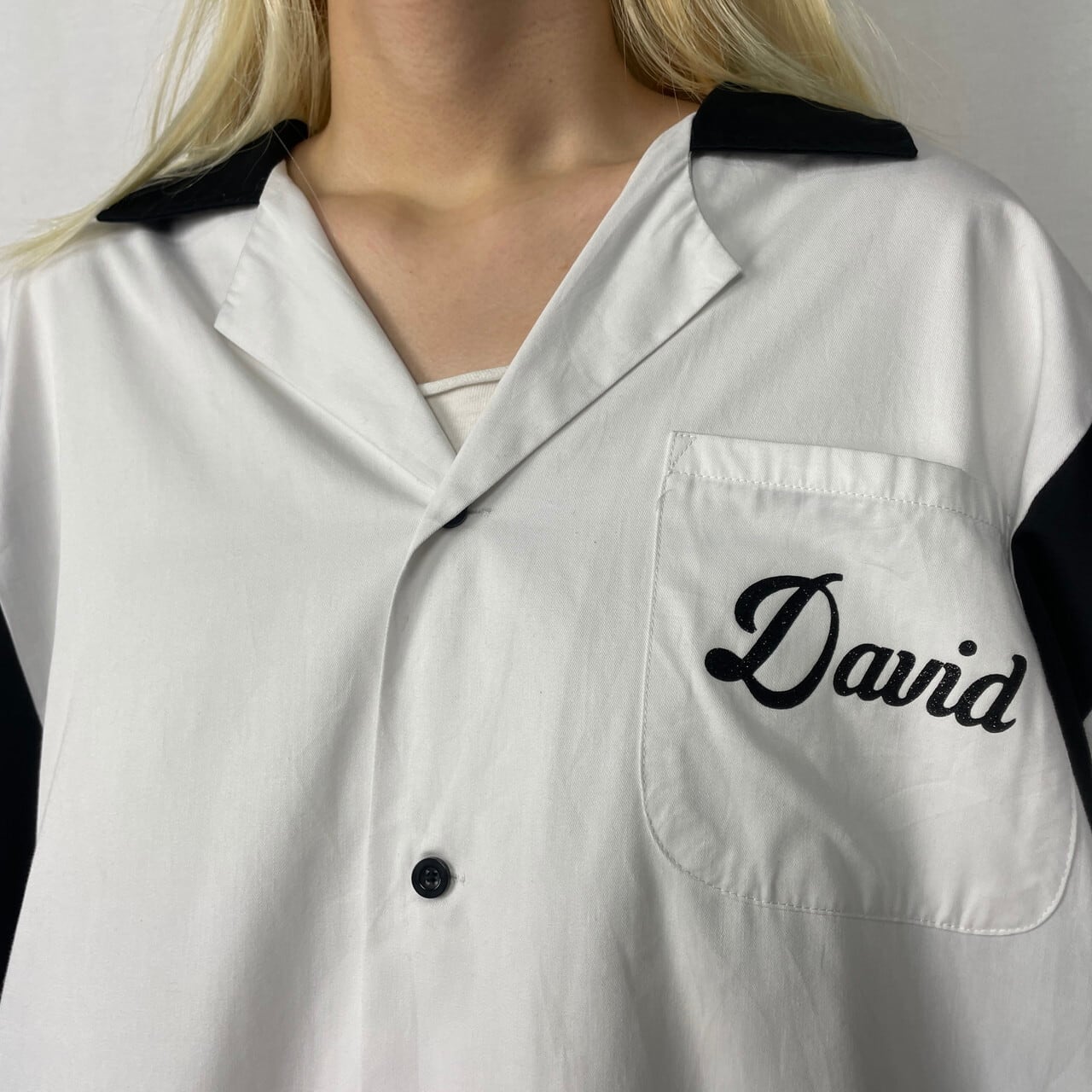 HILTON ヒルトン バックプリント ボーリングシャツ メンズXL