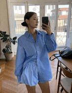 【新作5%OFF・3日間】Stripe Over-Fit Shirts_2colors