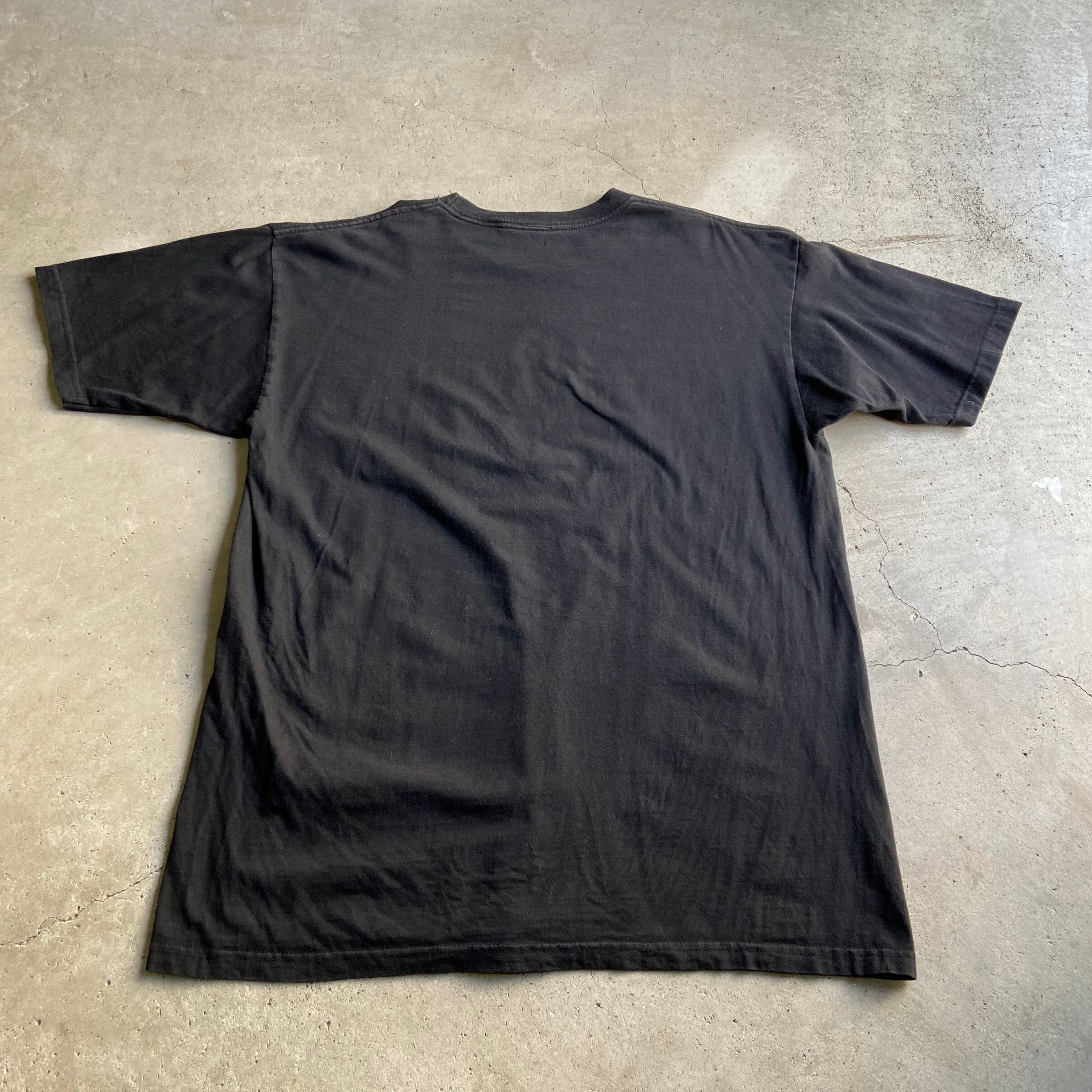 【90s】Men in Black ロゴ刺繍 ムービー Tシャツ ブラック XL