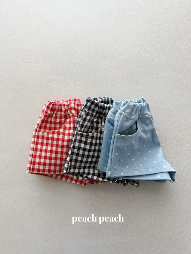 【取寄】peach peach|picnic pants|ピクニックパンツ|XS-XXL|kids&jr|26 spring