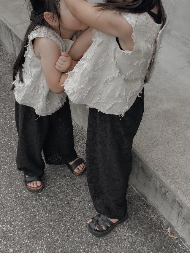 【ORIGINAL】sheer lace pants（kids即納）