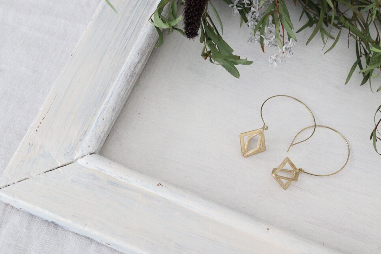 0202 玉輪▢ピアス 大