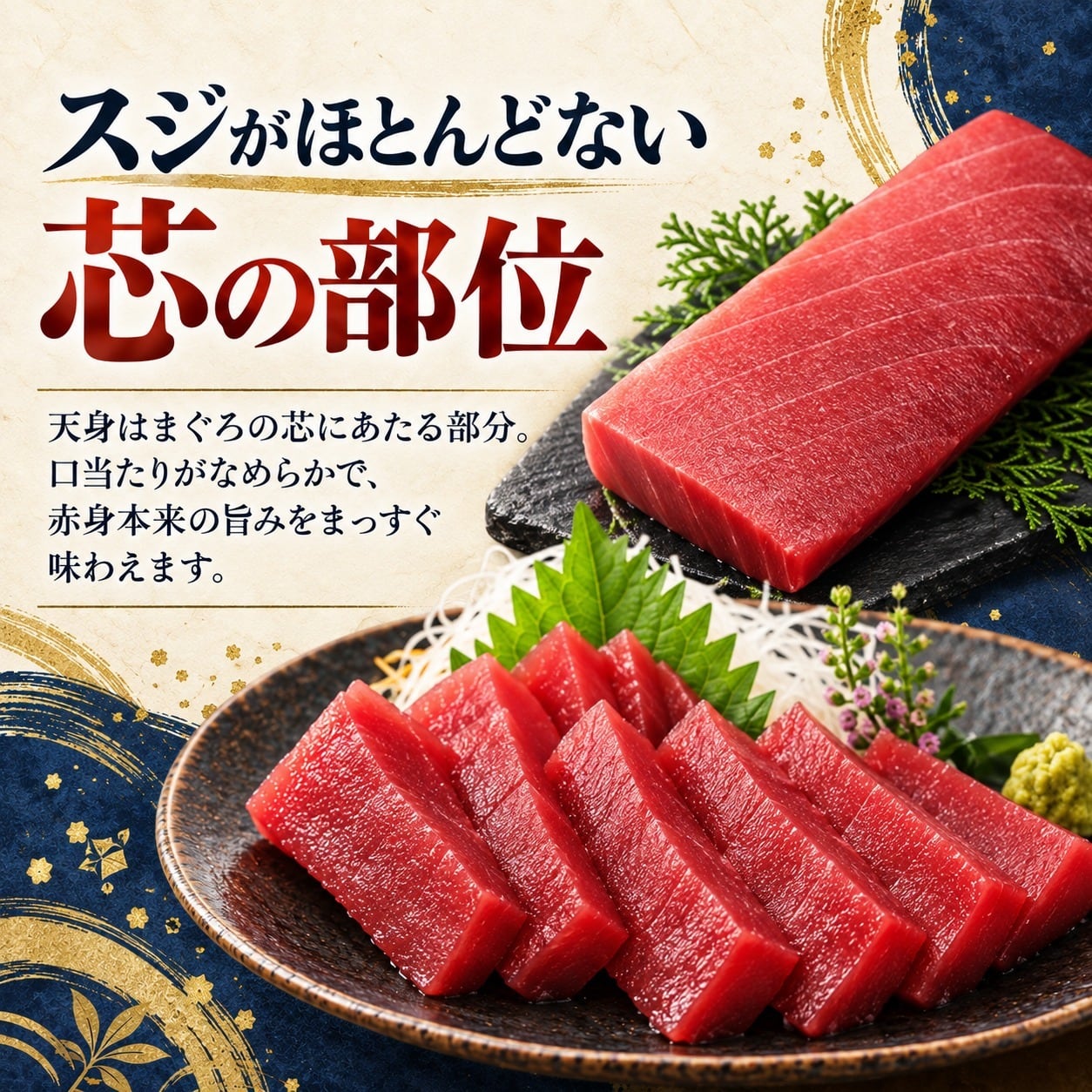 天然本鮪 赤身 天身 約200g 約2人前 生食用 刺身 冷凍 真空パック 本