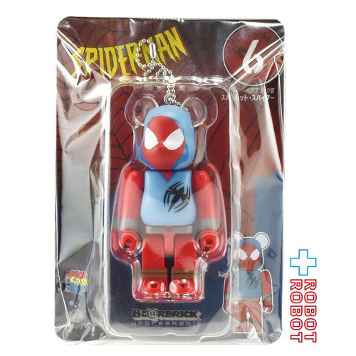 メディコム Happyくじ スパイダーマン ベアブリック賞 キーホルダー 100% 6 スカーレット・スパイダー 未開封 4号店商品