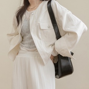 no collar casual jacket N20541