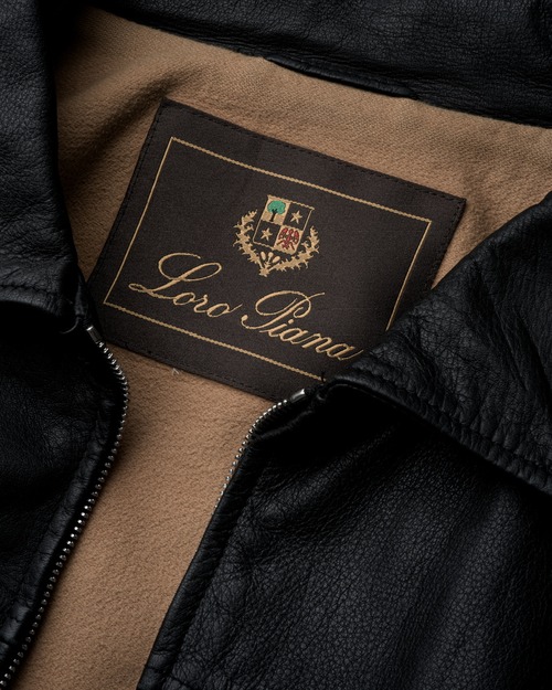 [2000s] "Loro Piana" Deerskin Leather Blouson (made in Italy)