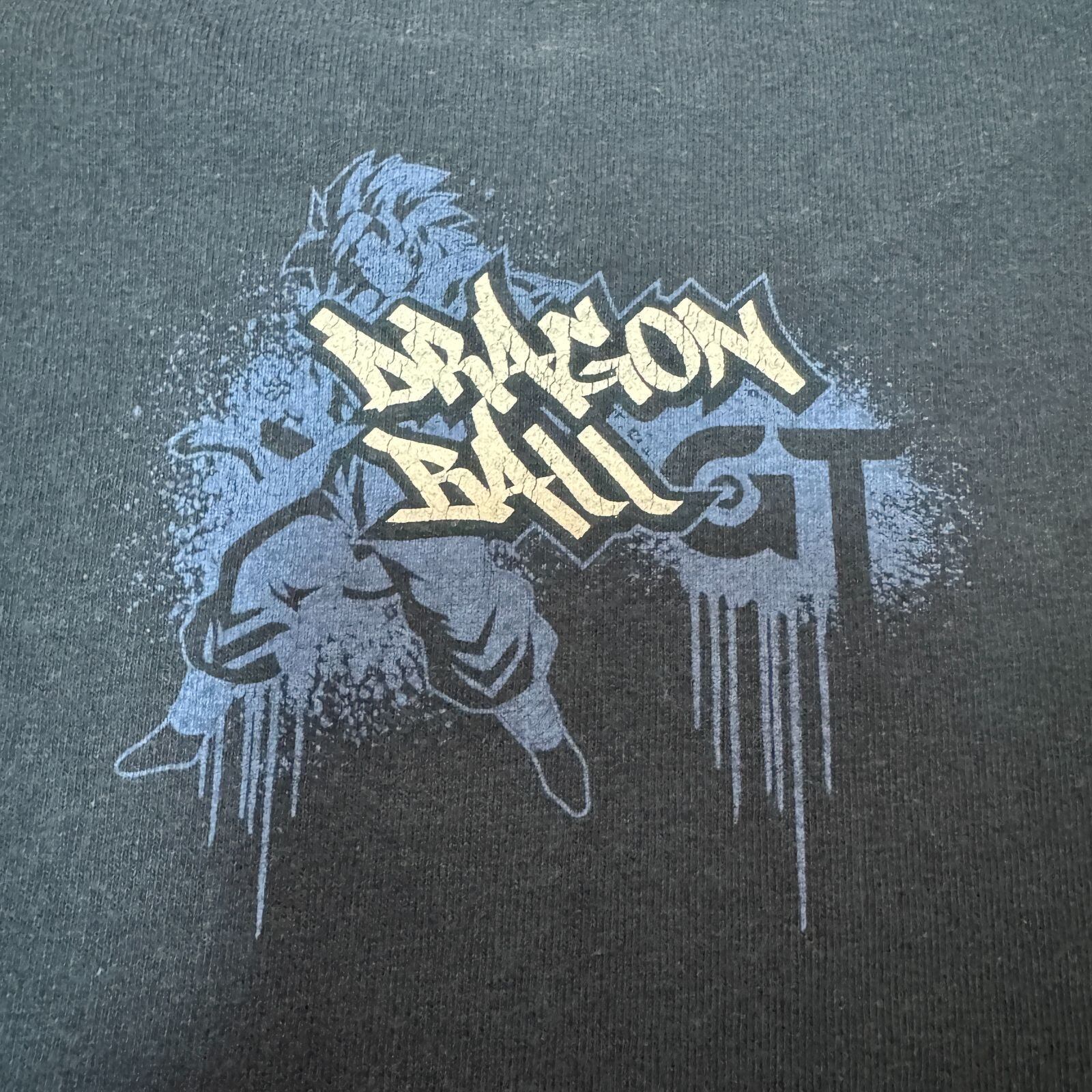 00s Y2K Anime T-shirt DRAGON BALL GT ゴジータ Tシャツ アニメT