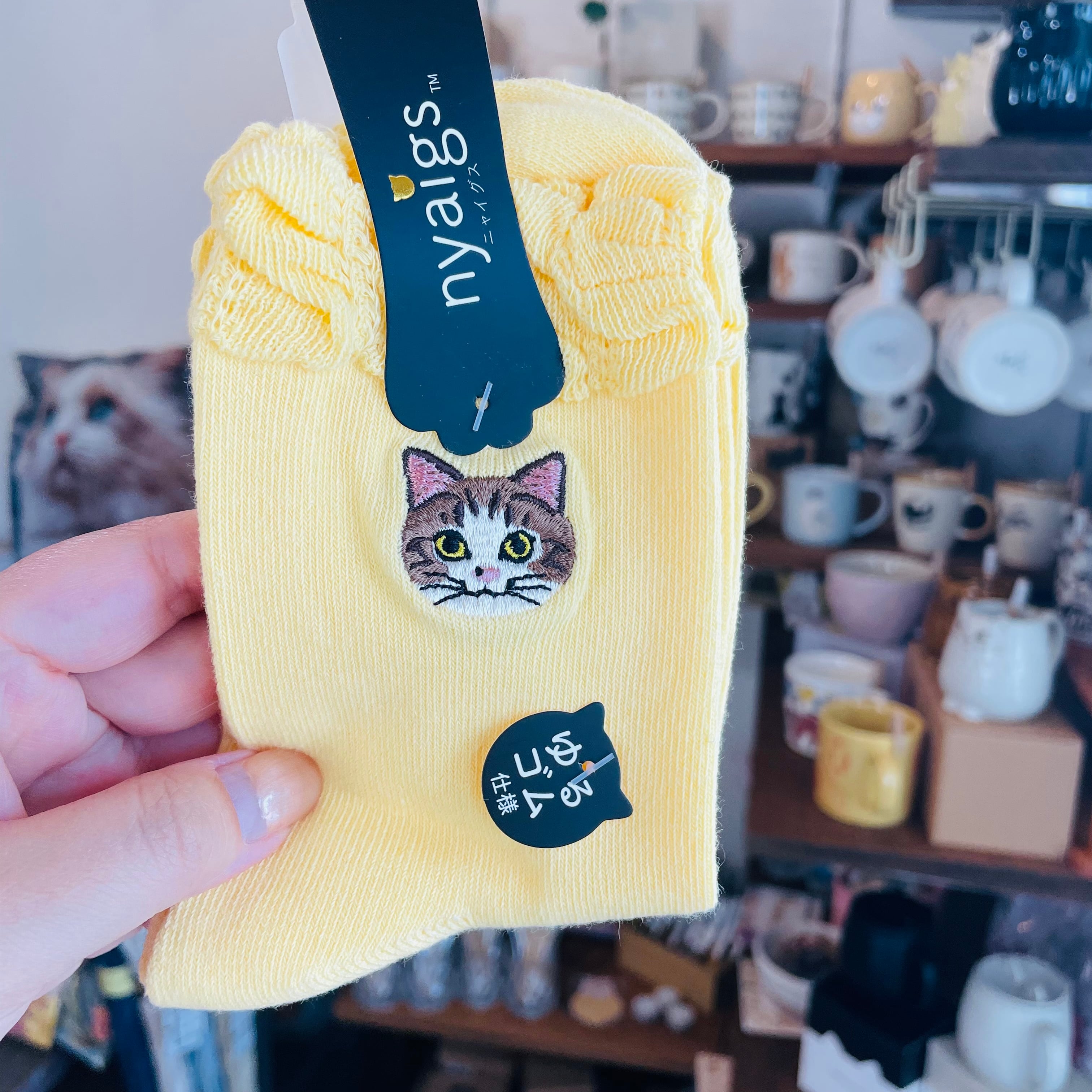 きじ白 靴下｜レディースソックス 猫 ねこ ネコ 猫雑貨 猫グッズ  かわいい  プレゼント ギフト 贈り物