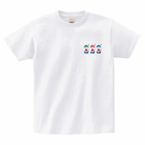 かき氷(Tシャツ) (ホワイト)