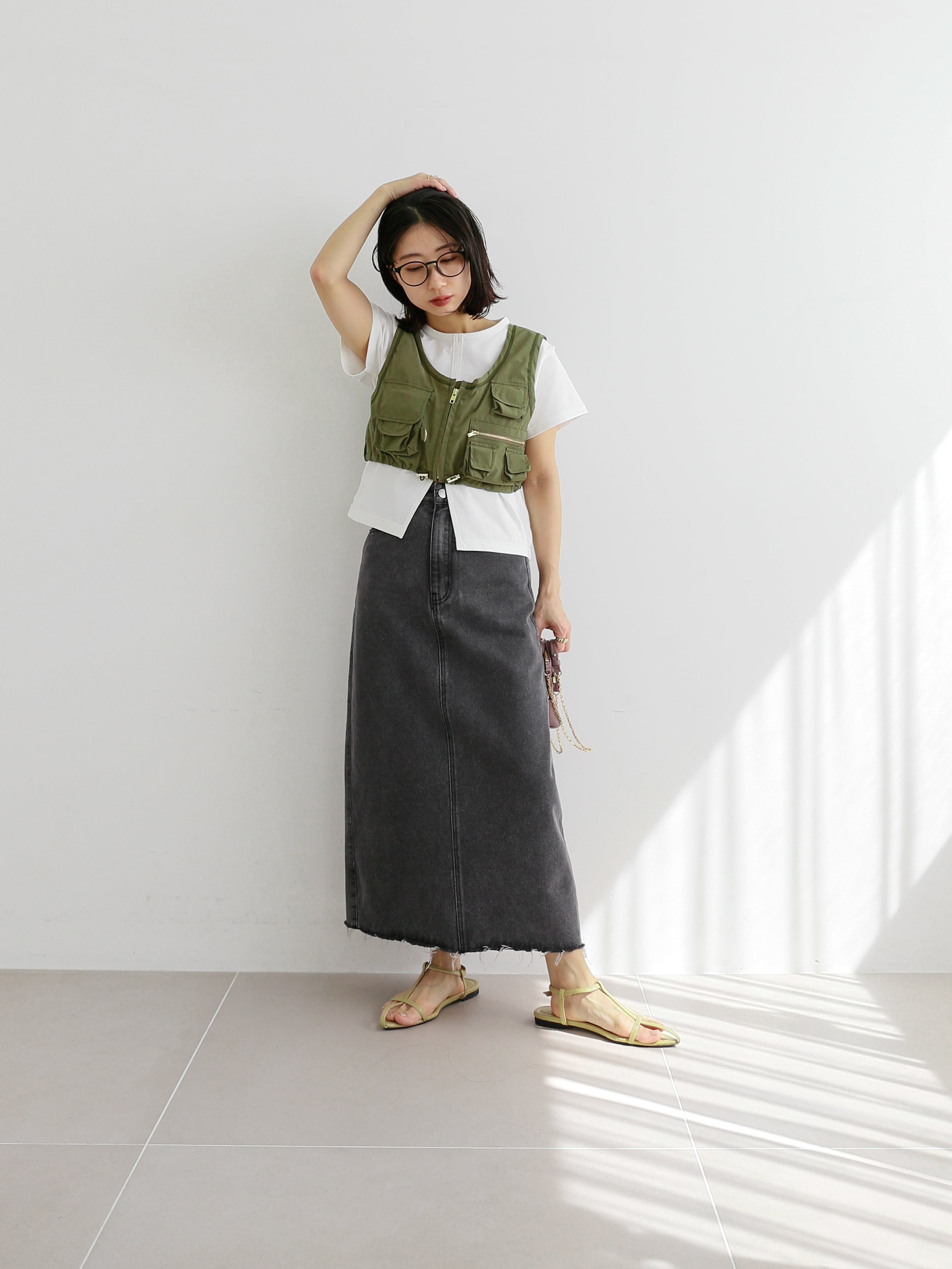 cropped fishing vest | Katrin TOKYO
