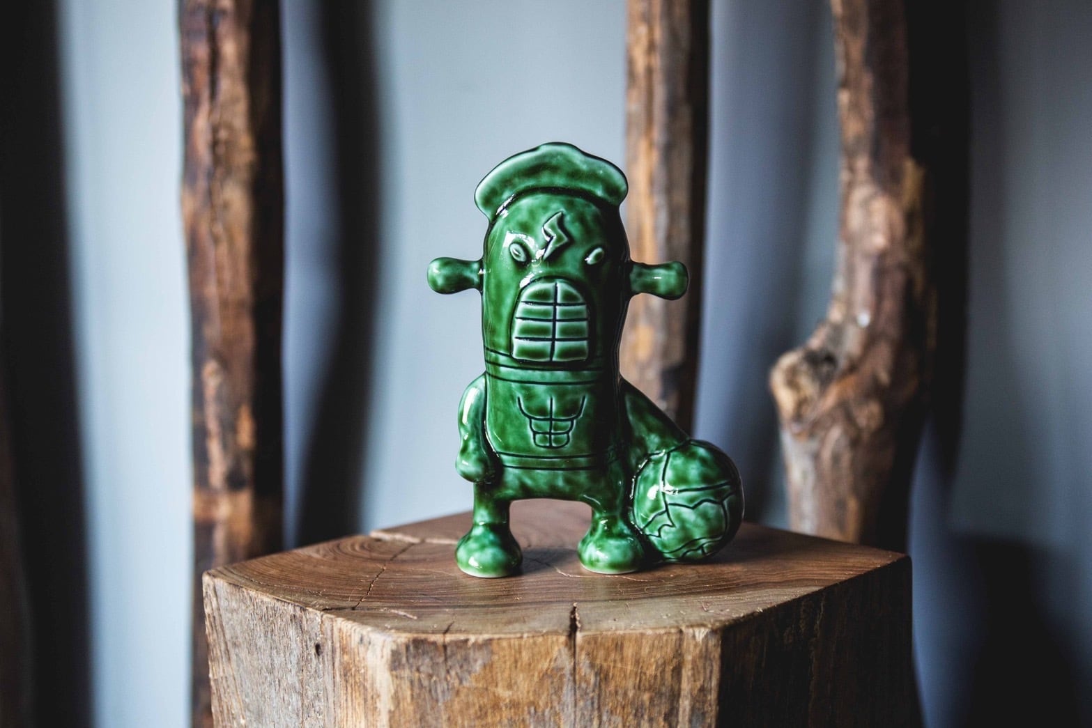 【新作】怪人左手アガベ 陶器製フィギュア【青坊主 別注カラー】