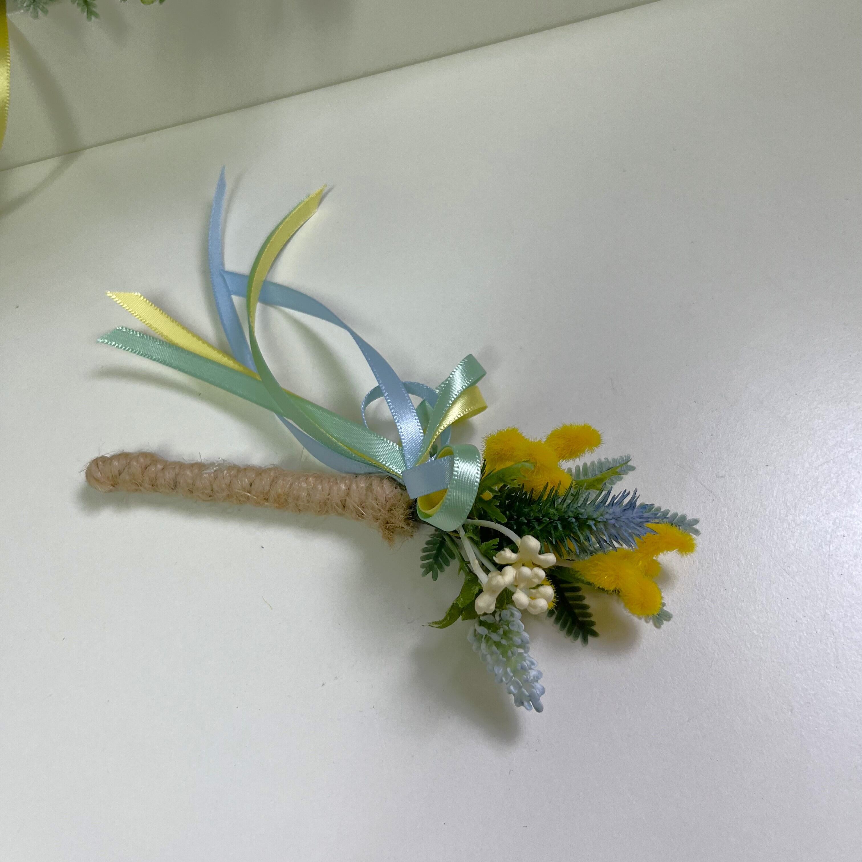 イエローミモザブーケ&ブートニア | Flower Art Shop サエラ イエローミモザブーケ&ブートニア | Flower Art Shop サエラ