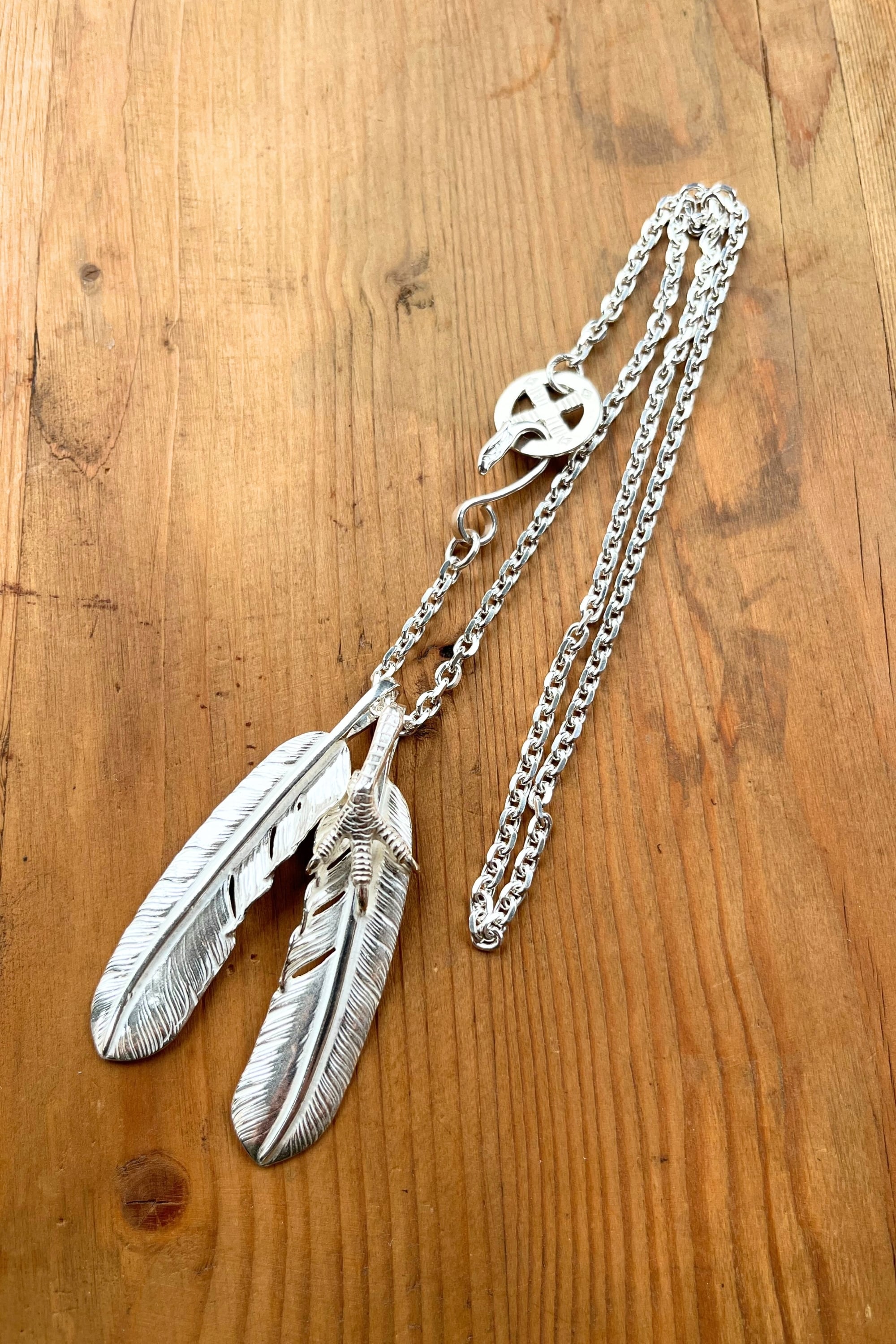 銀爪付き特大フェザー