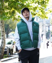 【#Re:room】NYLON COLOR PUFF VEST［REJ108］