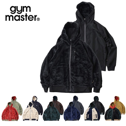 gym master ジムマスター リバーシブルボア×リップストップフードジャケット メンズ レディース リバーシブル ボア ナイロン アウター カジュアル アウトドア G818700
