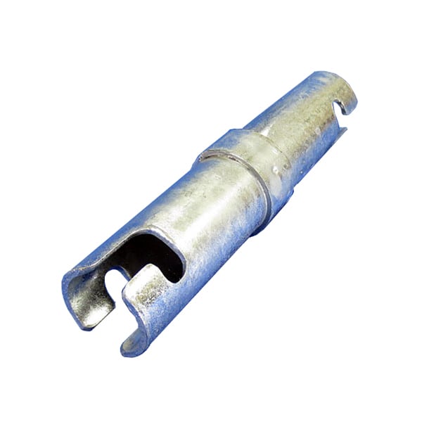 直線ジョイント ドブメッキ 溶融亜鉛めっき ３０本セット 4129 Φ48.6 単管 パイプ用 足場材 防錆 サビ 錆び 津軽　溶融亜鉛めっき（ドブメッキ）仕上げの直線ジョイント。ドブメッキのパイプとの相性もバッチリ！