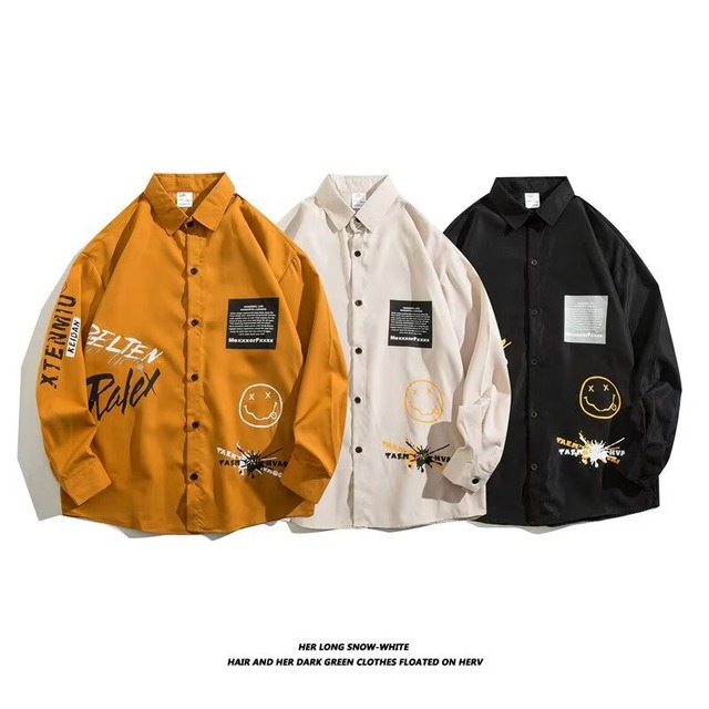 メンズ・シャツ・ブラウス・秋のコート・気質・長袖・トップス・M～3XL   3色