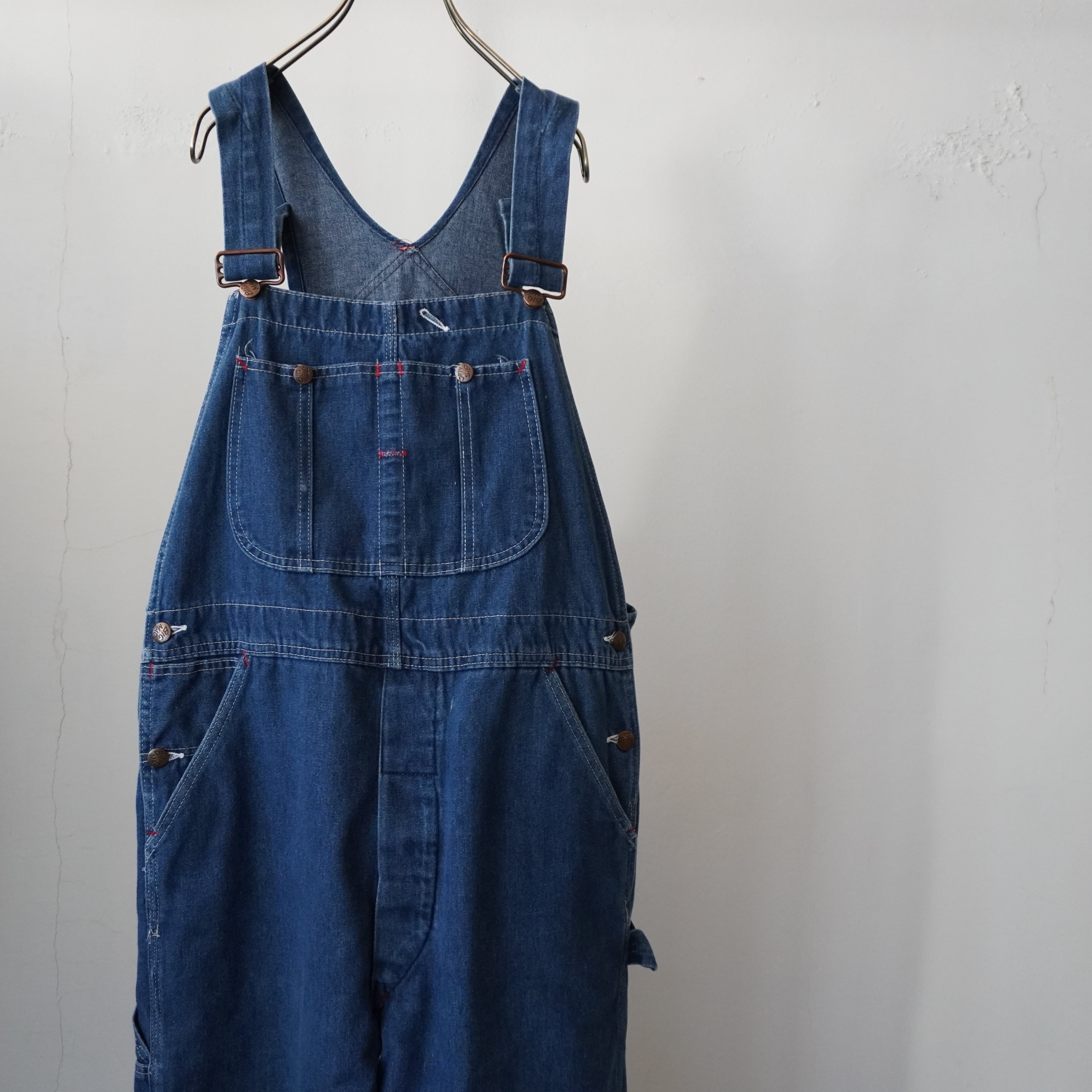 OshKosh デニムオーバーオール　ピンクタグ vintage oshkosh オーバーオール 18M ピンクタグ 80 85オシュコシュ